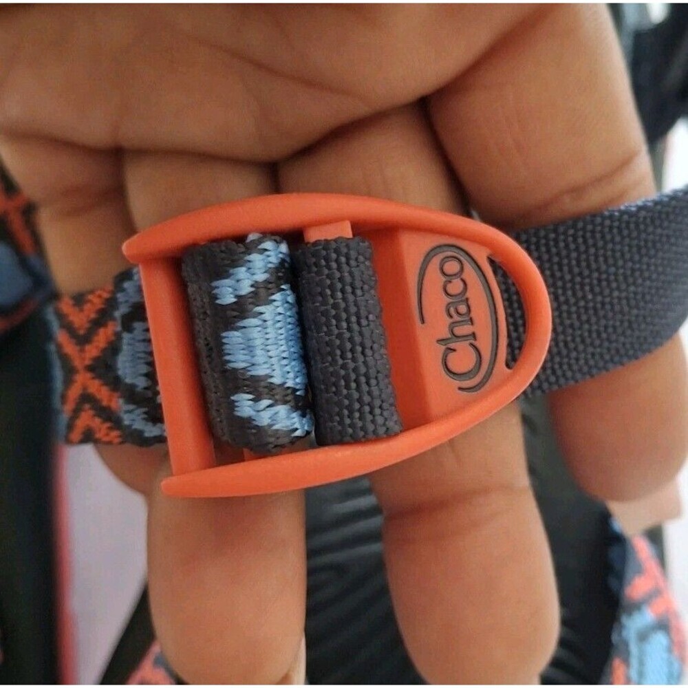 Chaco Z1 Womens Sandals Size W10 Trail Hiking Orange Blue Outdoors Gorp - Picture 5 of 10